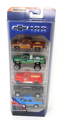100 Years Anniversary Chevrolet Trucks 5-Pack, 1:64 Scale