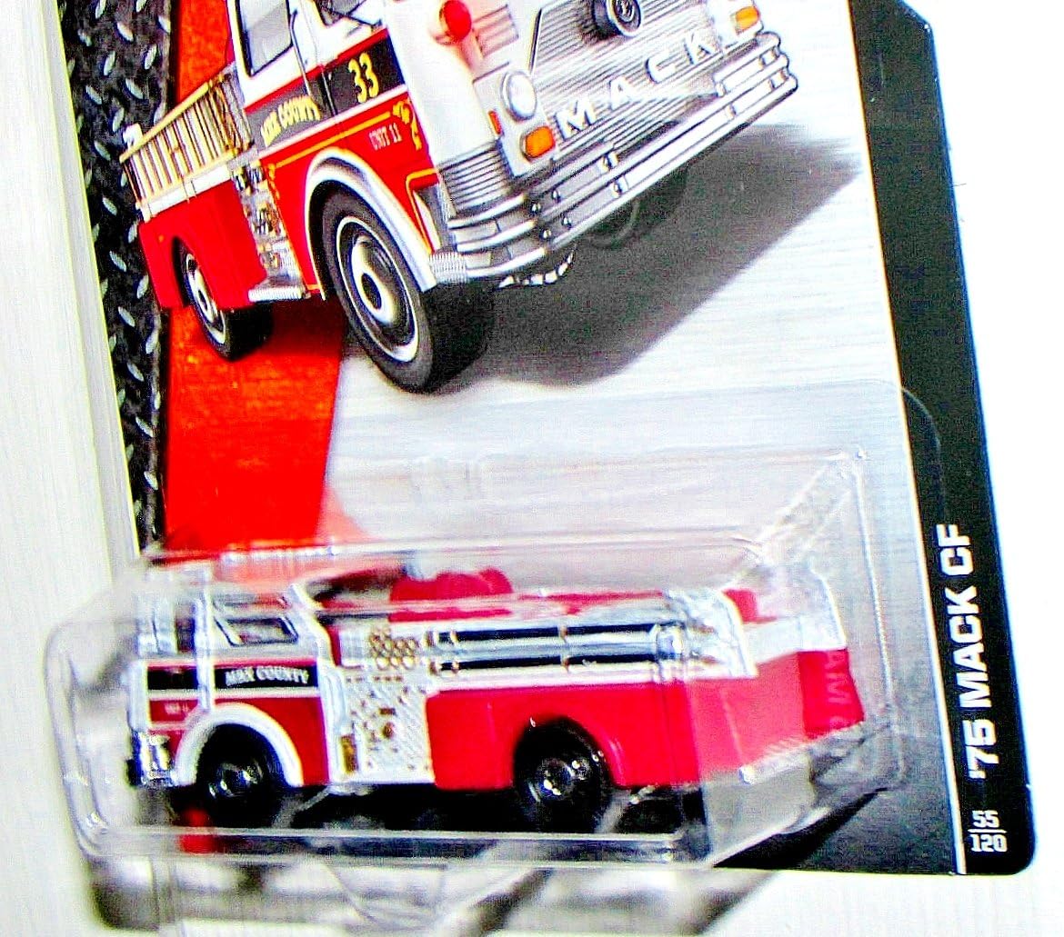 2015 MBX Heroic Rescue '75 Mack CF Fire Engine 55/120, Red and White — view 5