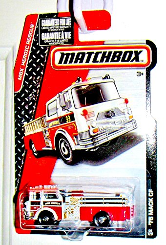 2015 MBX Heroic Rescue '75 Mack CF Fire Engine 55/120, Red and White