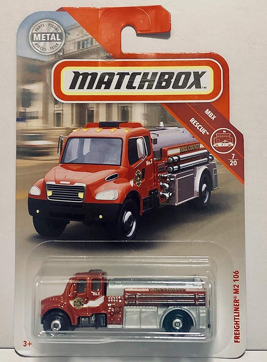 2018 Freightliner M2 106 Red #48/100 MBX Rescue 7/20 Fire Engine Truck 1:64 Sc — view 2