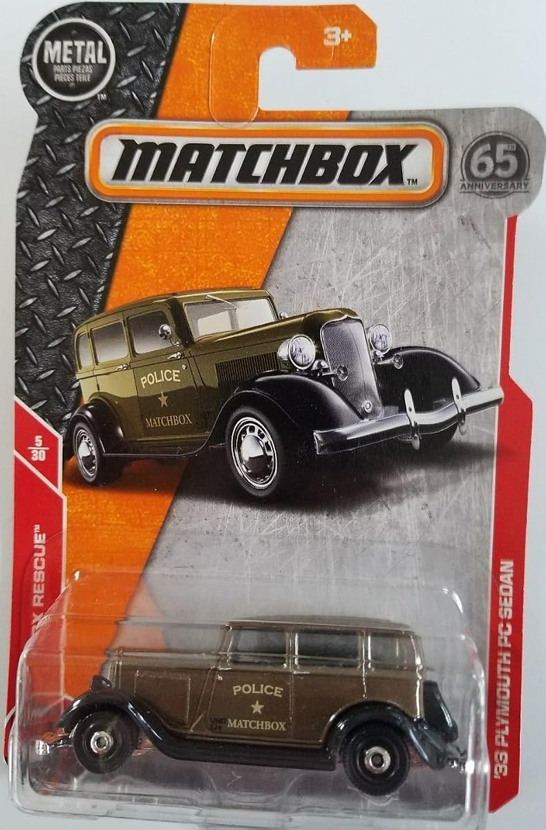 2018 Matchbox MBX Rescue 5/30 - '33 Plymouth PC Sedan — view 2