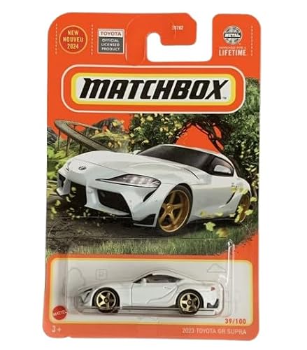 2023 Toyota GR Supra Vehicle, 1:64 Scale, White, 39/100