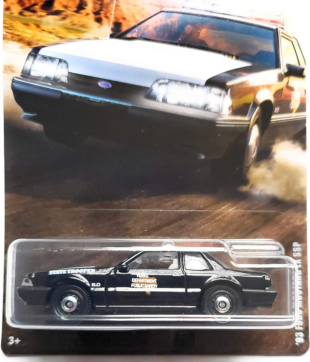 '93 Ford Mustang LX SSP Police 2/12, Black — view 2