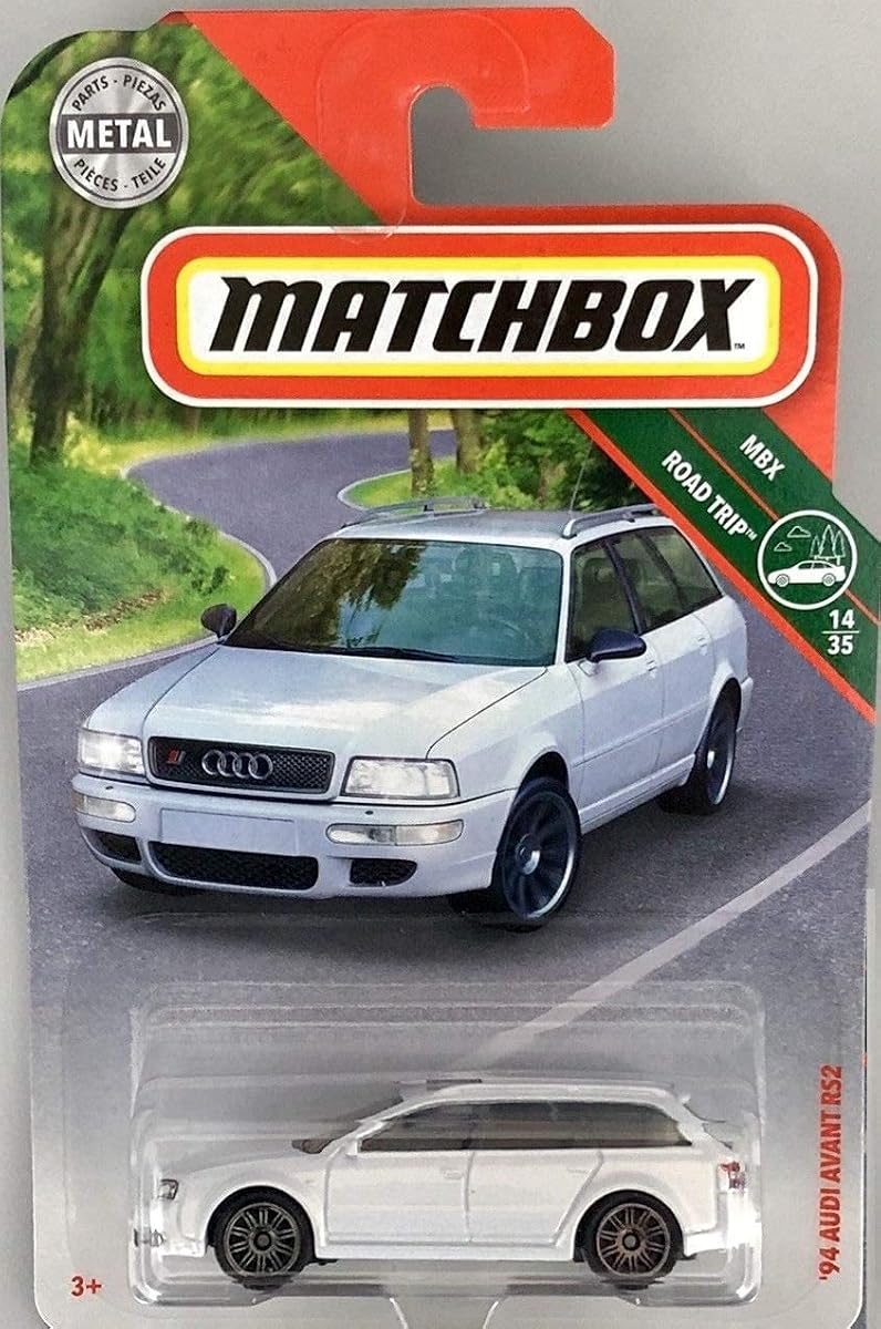 94 Audi Avant RS2, Road Trip 14/35, White, 1:64 Scale, Car, Unisex — view 2