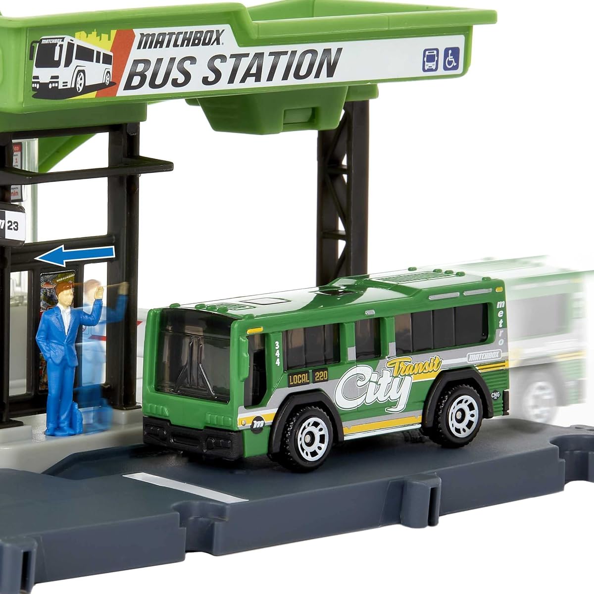 Bus Station Track for Cars Includes 1 Vehicle, Gift — view 4