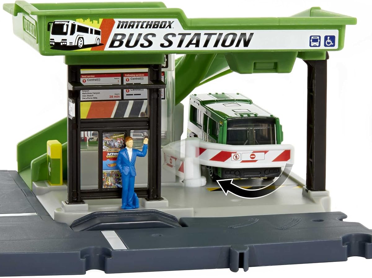 Bus Station Track for Cars Includes 1 Vehicle, Gift — view 5