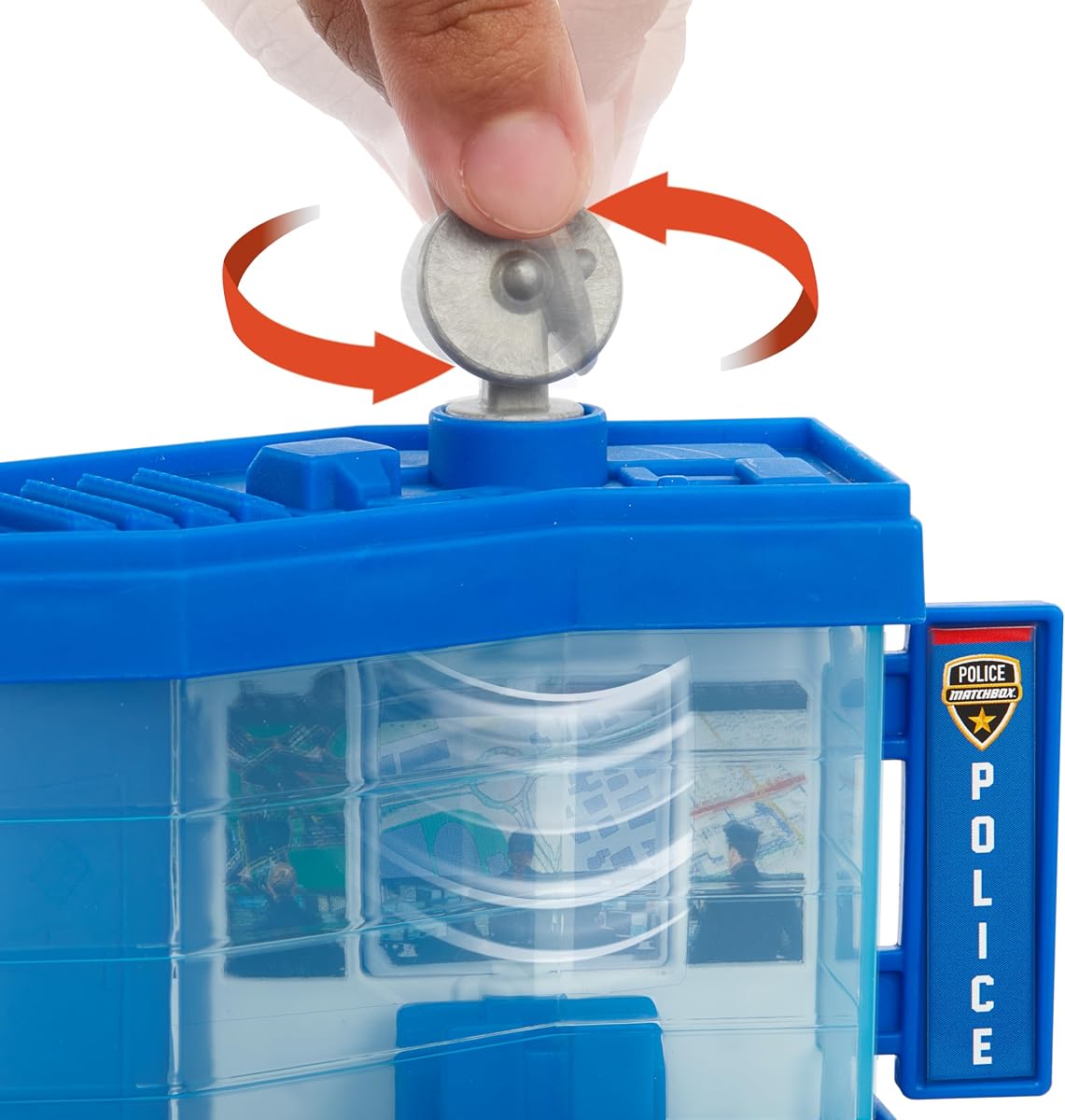 Car & Playset, Action Drivers Police Traffic Center with 1:64 Scale Ford Polic — view 3