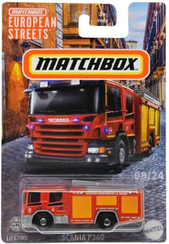 European Streets - Scania P360 - Red 1:64 Scale Collectible Car Model