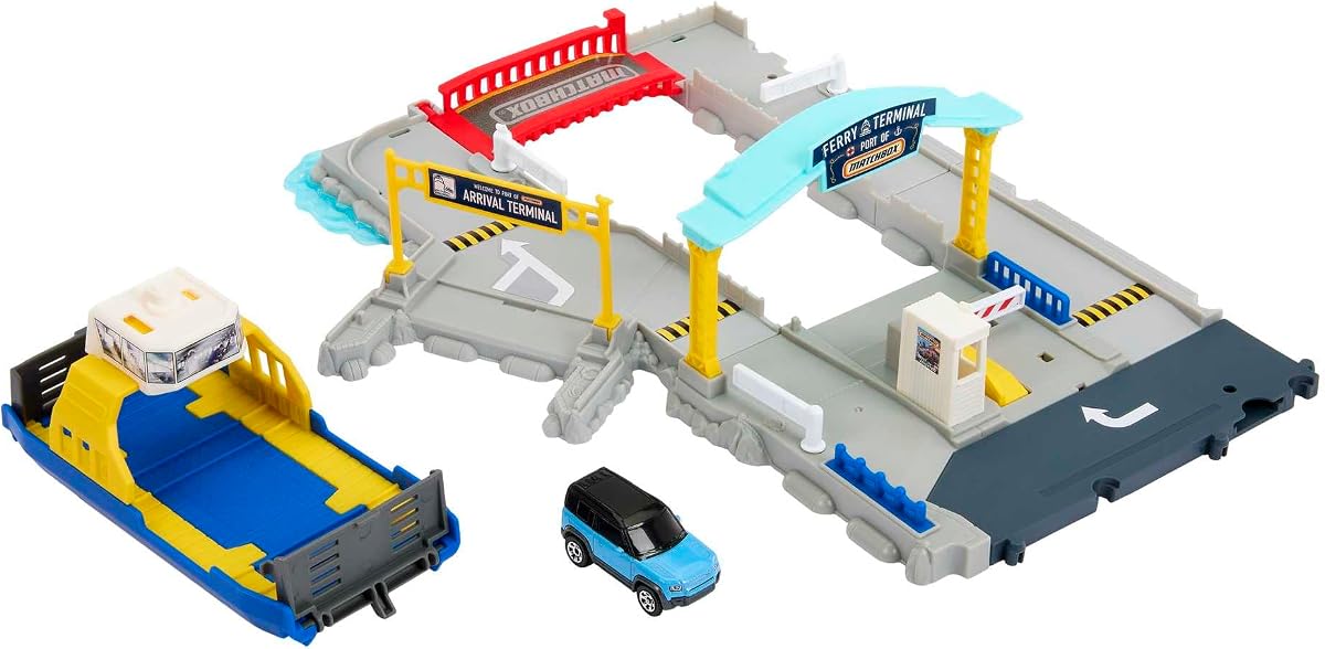 HMH29 Ferry Port Set with Detachable Wheeled Ferry, Elements to Activate Manua — view 2