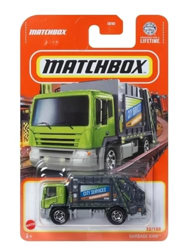 Garbage King Green & Silver City Services 1:64 Scale Truck