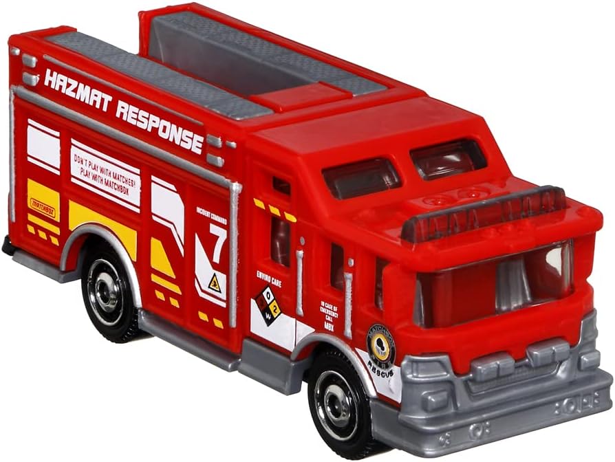 Hitch & Haul Vehicle Playset - Fire Rescue ~ 6 Piece Set ~ Hazmat Response Tru — view 3