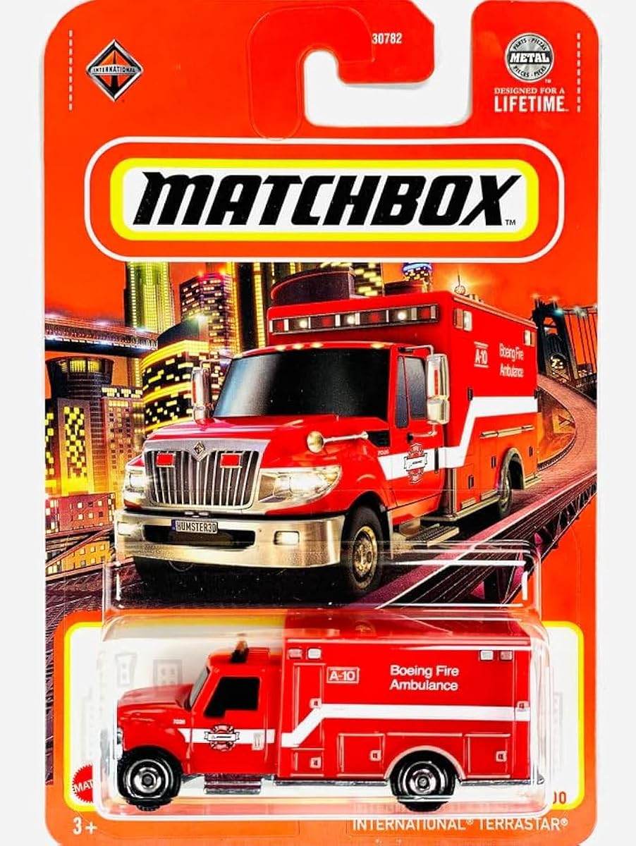 International Terrastar Boeing Fire Ambulance 71/100 1:64 Scale Vehicle — view 2