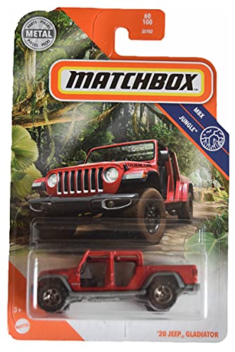 Jeep Gladiator, Red Jungle 1:64 Scale, Remote Control, 3 inches, 14+ Unisex