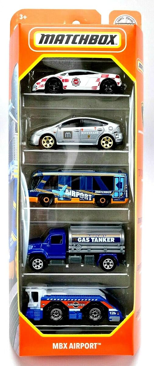 MBX Airport 5 Pack, 1:64 Scale Vehicles — view 2