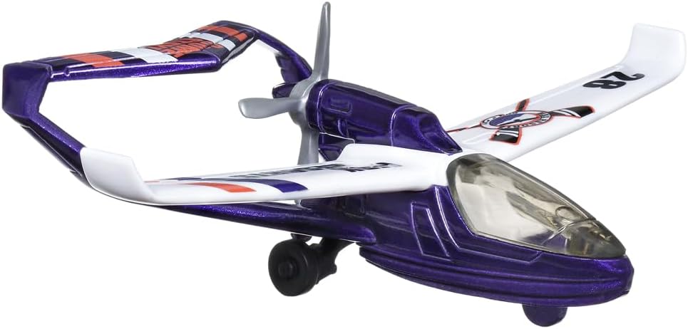 Collectible Metal Sky Busters MBX Sea Arrow Airplane - HLJ04 ~ Purple and Whit — view 2