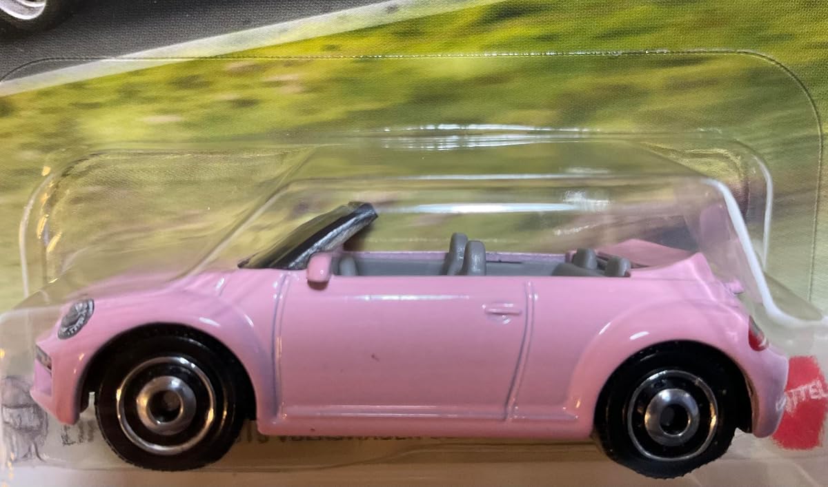 Pink 2019 Volkswagen Beetle Convertible - Matchbox - Scala 1/64 Circa — view 3