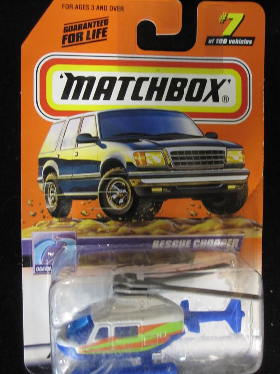 Rescue Chopper Matchbox Ocean Series #7 — view 2