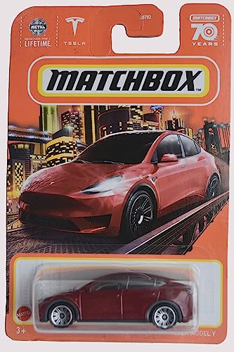 Tesla Model Y, red 70 Years