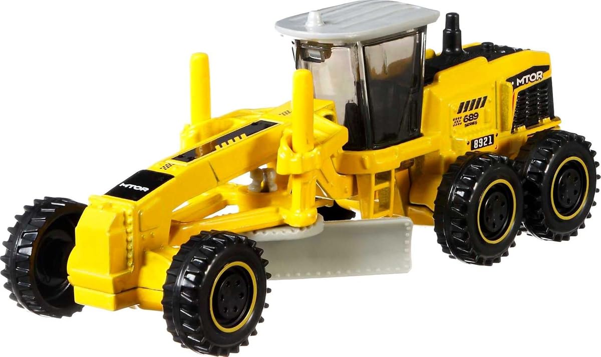 Working Rigs 4-Pack, Set of 4 Construction Trucks & Equipment with Moving Part — view 3